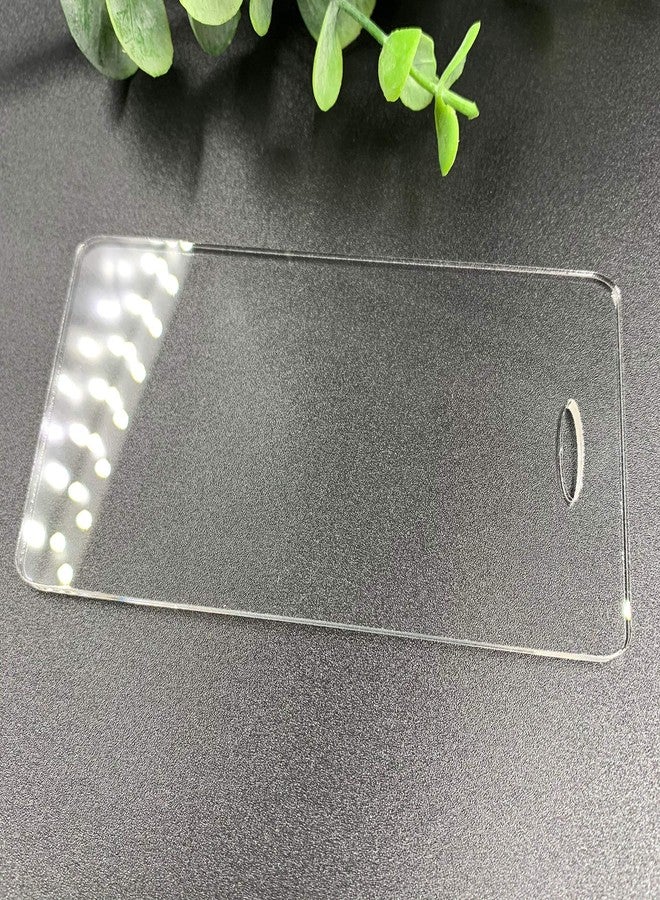 NUORUI NUO RUI Set of 10 Luggage Tag Shape Clear Plexiglass Acrylic Sheets - Image 4